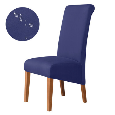 Размер XL\M\S Обикновена калъфка за стол Едноцветна еластична тъкан Калъфка за седалка за трапезария Офис Кухня Домашен декор Не 100% водоустойчив