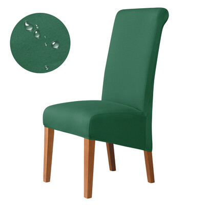 Размер XL\M\S Обикновена калъфка за стол Едноцветна еластична тъкан Калъфка за седалка за трапезария Офис Кухня Домашен декор Не 100% водоустойчив