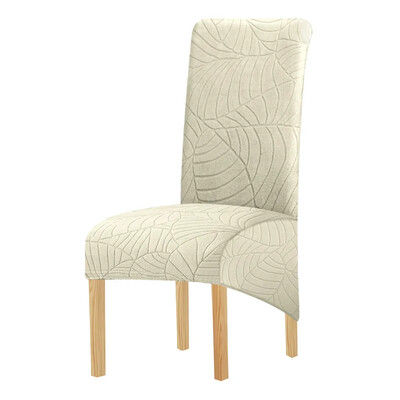 1PC Жакардов калъф за стол Разтегателен XL размер Калъфи за столове с дълга облегалка Калъфи за седалки за сватбена трапезария Домашни кухненски столове