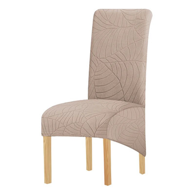 1PC Жакардов калъф за стол Разтегателен XL размер Калъфи за столове с дълга облегалка Калъфи за седалки за сватбена трапезария Домашни кухненски столове