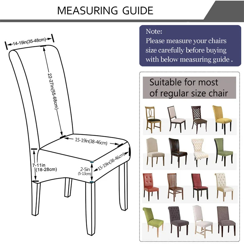 1PC Жакардов калъф за стол Разтегателен XL размер Калъфи за столове с дълга облегалка Калъфи за седалки за сватбена трапезария Домашни кухненски столове