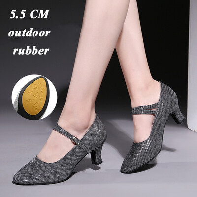Peotantsujalatsid Naistele Ladina tantsujalatsid Naistele suletud varbaga Salsa kingad madalad kontsad Zapatos Baile Latino Mujer 5cm