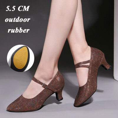 Peotantsujalatsid Naistele Ladina tantsujalatsid Naistele suletud varbaga Salsa kingad madalad kontsad Zapatos Baile Latino Mujer 5cm