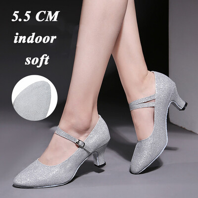 Peotantsujalatsid Naistele Ladina tantsujalatsid Naistele suletud varbaga Salsa kingad madalad kontsad Zapatos Baile Latino Mujer 5cm