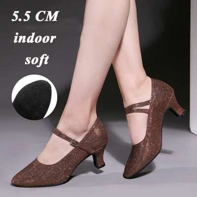 Peotantsujalatsid Naistele Ladina tantsujalatsid Naistele suletud varbaga Salsa kingad madalad kontsad Zapatos Baile Latino Mujer 5cm