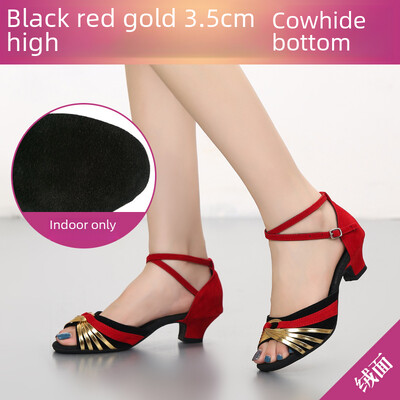 Ženska obuća za latinoameričke plesove Obuća za društvene četvrtaste plesove za odrasle Mekani potplat Prozračna ravnoteža Lagana Otporna na mirise Otporna na habanje