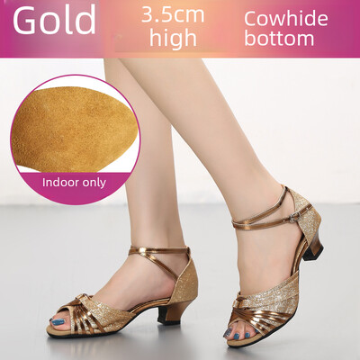 Ženska obuća za latinoameričke plesove Obuća za društvene četvrtaste plesove za odrasle Mekani potplat Prozračna ravnoteža Lagana Otporna na mirise Otporna na habanje