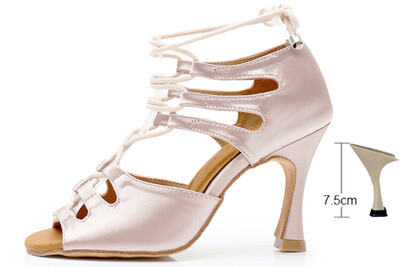 DILEECHI ladina tantsu kingad Lace-Up naiste peotantsukingad laiad/ kitsad Salsa kuuba konts 9cm nahast/pronksist satiinkingad