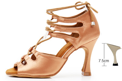 DILEECHI ladina tantsu kingad Lace-Up naiste peotantsukingad laiad/ kitsad Salsa kuuba konts 9cm nahast/pronksist satiinkingad