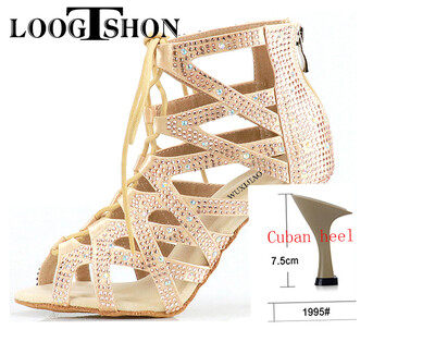 ladina tantsukingad naine Jazz Salsa Ballroom Ladina tantsujalatsid Kõrge kontsaga tantsimiseks mõeldud naistele treenimine naistele mustad tantsukingad