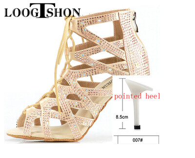 ladina tantsukingad naine Jazz Salsa Ballroom Ladina tantsujalatsid Kõrge kontsaga tantsimiseks mõeldud naistele treenimine naistele mustad tantsukingad