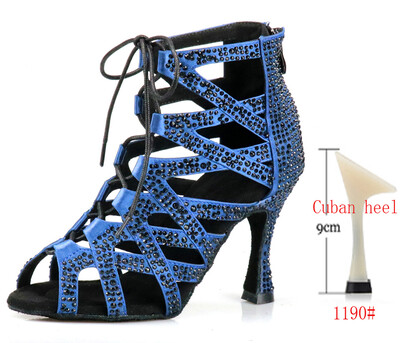 ladina tantsukingad naine Jazz Salsa Ballroom Ladina tantsujalatsid Kõrge kontsaga tantsimiseks mõeldud naistele treenimine naistele mustad tantsukingad