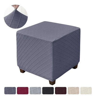 Ottomani ruudukujuline kate elutuba libisemiskindel Jacquard jalatugi libisemiskate kõikehõlmav tolmukindel taburetümbris mööblikaitse