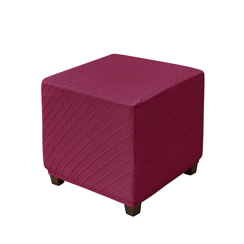 Ottomani ruudukujuline kate elutuba libisemiskindel Jacquard jalatugi libisemiskate kõikehõlmav tolmukindel taburetümbris mööblikaitse