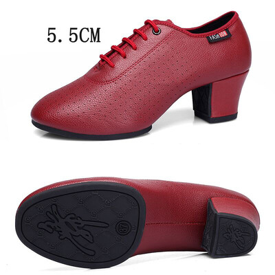 Cipele za latinoameričke plesove Ženske cipele za salsu i jazz Cipele za ples na petu 5,5 cm Mekani potplat Ženske tenisice za ples Ženske cipele