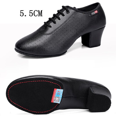 Cipele za latinoameričke plesove Ženske cipele za salsu i jazz Cipele za ples na petu 5,5 cm Mekani potplat Ženske tenisice za ples Ženske cipele