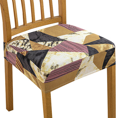 Καλύμματα καθισμάτων καρέκλας τραπεζαρίας 1 τεμαχίου για καρέκλες τραπεζαρίας, αφαιρούμενα καλύμματα καρέκλας με ελαστική εκτύπωση που πλένονται