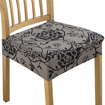 Καλύμματα καθισμάτων καρέκλας τραπεζαρίας 1 τεμαχίου για καρέκλες τραπεζαρίας, αφαιρούμενα καλύμματα καρέκλας με ελαστική εκτύπωση που πλένονται