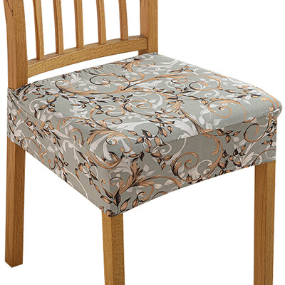 Καλύμματα καθισμάτων καρέκλας τραπεζαρίας 1 τεμαχίου για καρέκλες τραπεζαρίας, αφαιρούμενα καλύμματα καρέκλας με ελαστική εκτύπωση που πλένονται