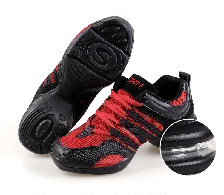 POLALI femei negru roșu aur alb pantofi de dans femei jazz hip hop pantofi pantofi pentru femei platformă dans pantofi fitness dame