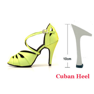 Ladingwu Latin Dance Παπούτσια Μικρό άνοιγμα Γυναικεία Salsa Party Ballroom Dance παπούτσια Κατιονικά Chameleon Symphony Flash Satin