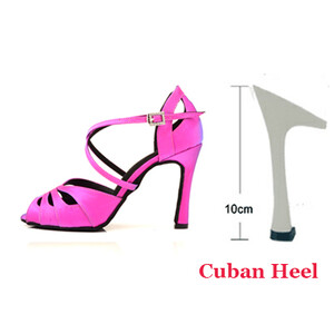 Ladingwu Latin Dance Παπούτσια Μικρό άνοιγμα Γυναικεία Salsa Party Ballroom Dance παπούτσια Κατιονικά Chameleon Symphony Flash Satin