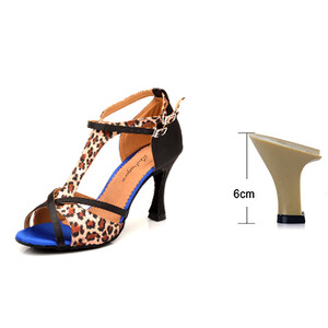 Ladingwu Pantofi de dans Latină Femei Salsa Pantofi de dans Fete Performanță de petrecere Pantofi de dans profesionali Soft Bottom Ballroom