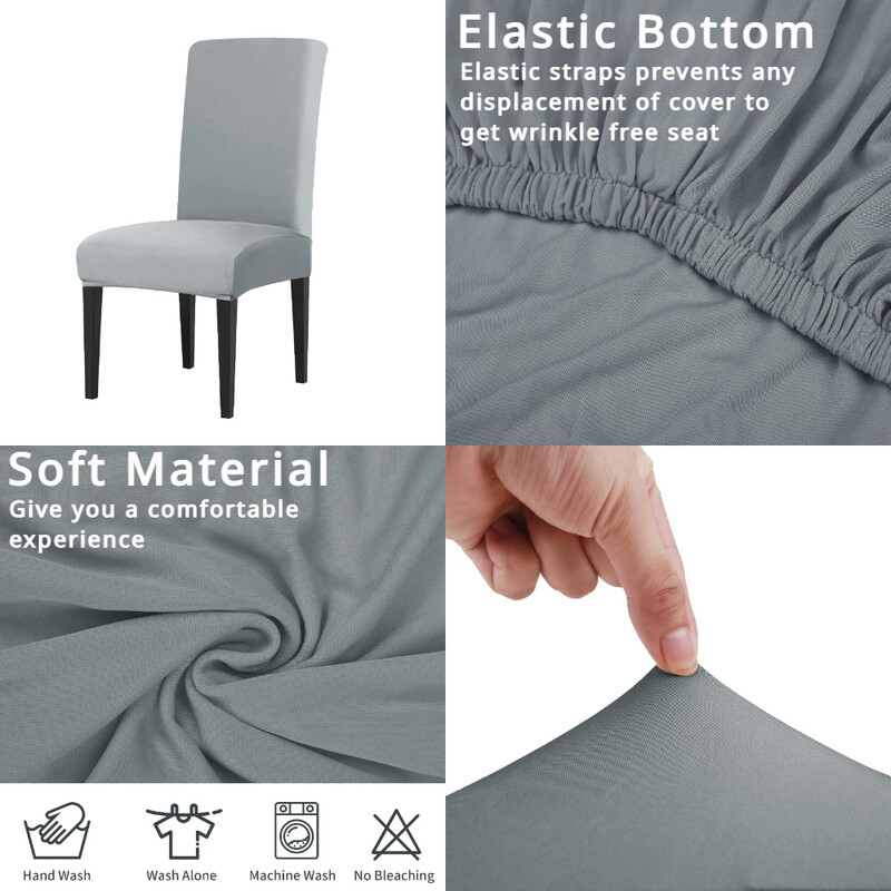 4/8 venivate spandex toolikatete komplekt Köök Hotell Pulmad bankett Universaalne bankett pidusöök Elastsed toolikaitsed