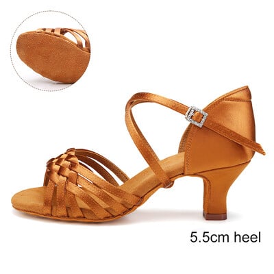 Naiste tantsujalatsid tantsimiseks ladina kingad naistele tüdrukutele tantsusaalijalatsid Naiste moodsad tango jazz-jalatsid Salsa sandaalid