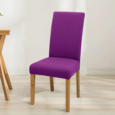 Еластична едноцветна регулируема калъфка за стол, спандекс, разтегливи калъфи, калъфи за столове, седалки, кухня, трапезария, сватбен банкет, дом