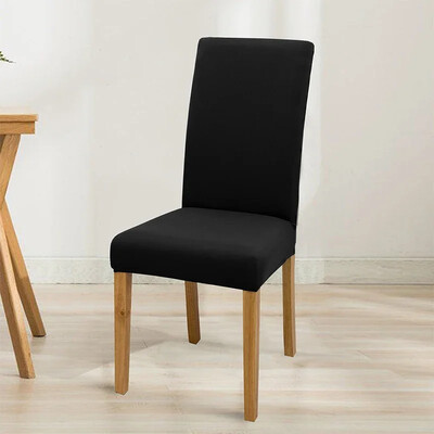 Еластична едноцветна регулируема калъфка за стол, спандекс, разтегливи калъфи, калъфи за столове, седалки, кухня, трапезария, сватбен банкет, дом