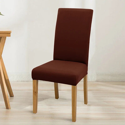 Еластична едноцветна регулируема калъфка за стол, спандекс, разтегливи калъфи, калъфи за столове, седалки, кухня, трапезария, сватбен банкет, дом