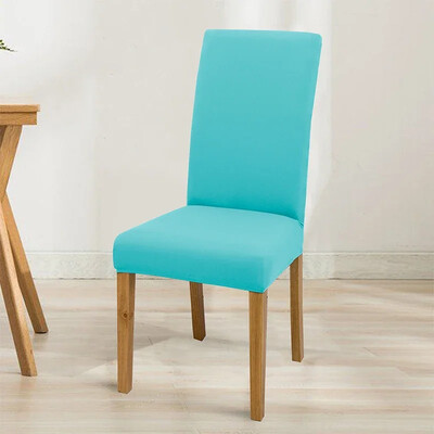 Еластична едноцветна регулируема калъфка за стол, спандекс, разтегливи калъфи, калъфи за столове, седалки, кухня, трапезария, сватбен банкет, дом