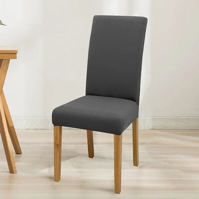 Еластична едноцветна регулируема калъфка за стол, спандекс, разтегливи калъфи, калъфи за столове, седалки, кухня, трапезария, сватбен банкет, дом