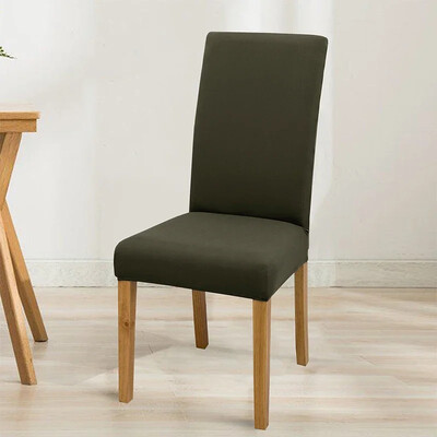 Еластична едноцветна регулируема калъфка за стол, спандекс, разтегливи калъфи, калъфи за столове, седалки, кухня, трапезария, сватбен банкет, дом