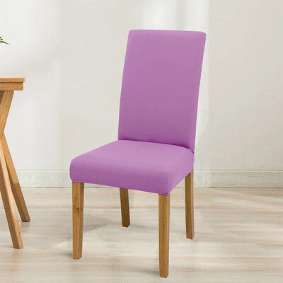 Еластична едноцветна регулируема калъфка за стол, спандекс, разтегливи калъфи, калъфи за столове, седалки, кухня, трапезария, сватбен банкет, дом