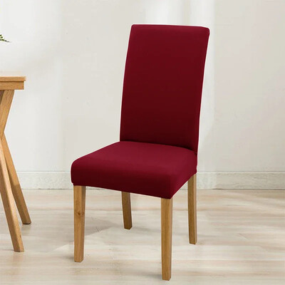 Еластична едноцветна регулируема калъфка за стол, спандекс, разтегливи калъфи, калъфи за столове, седалки, кухня, трапезария, сватбен банкет, дом
