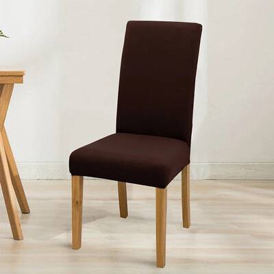 Еластична едноцветна регулируема калъфка за стол, спандекс, разтегливи калъфи, калъфи за столове, седалки, кухня, трапезария, сватбен банкет, дом