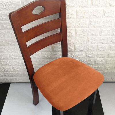 Husă de pernă pentru scaun din catifea moale Husă de scaun elastică pentru decorarea casei pentru sufragerie, bucătărie, birou, husă detașabilă pentru scaun lavabilă