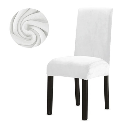 Husa de scaun din catifea 1 buc pentru sufragerie Spandex elastic super moale husa pentru scaun pentru bucatarie, acasa, hotel, banchet de nunta