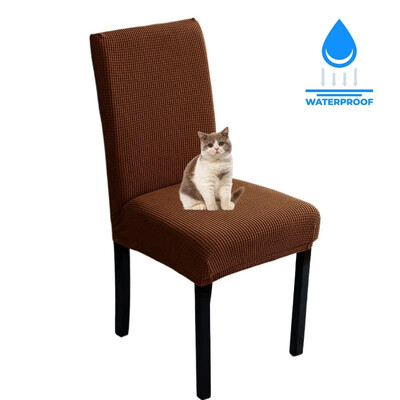 Husa pentru scaune reglabila rezistenta la apa 1 2 4 pachete Husa scaun de bucatarie pentru sufragerie Husa pentru scaune jacquard Elastic Spandex