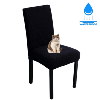 Husa pentru scaune reglabila rezistenta la apa 1 2 4 pachete Husa scaun de bucatarie pentru sufragerie Husa pentru scaune jacquard Elastic Spandex