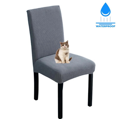 Husa pentru scaune reglabila rezistenta la apa 1 2 4 pachete Husa scaun de bucatarie pentru sufragerie Husa pentru scaune jacquard Elastic Spandex