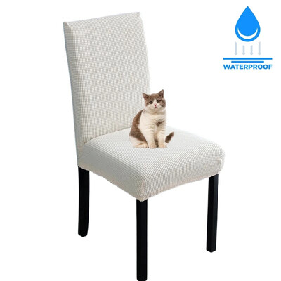 Husa pentru scaune reglabila rezistenta la apa 1 2 4 pachete Husa scaun de bucatarie pentru sufragerie Husa pentru scaune jacquard Elastic Spandex