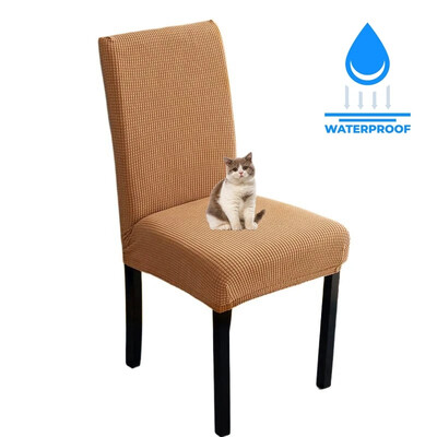 Husa pentru scaune reglabila rezistenta la apa 1 2 4 pachete Husa scaun de bucatarie pentru sufragerie Husa pentru scaune jacquard Elastic Spandex