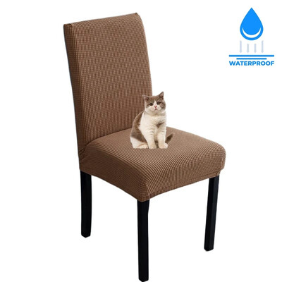 Husa pentru scaune reglabila rezistenta la apa 1 2 4 pachete Husa scaun de bucatarie pentru sufragerie Husa pentru scaune jacquard Elastic Spandex