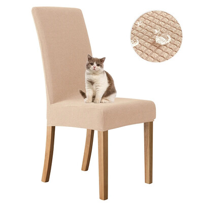 Husa pentru scaune reglabila rezistenta la apa 1 2 4 pachete Husa scaun de bucatarie pentru sufragerie Husa pentru scaune jacquard Elastic Spandex