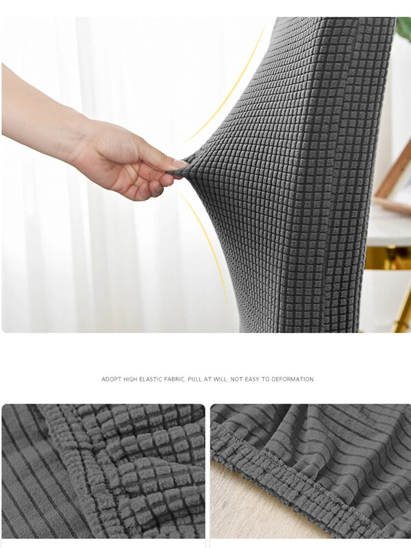 Husa pentru scaune reglabila rezistenta la apa 1 2 4 pachete Husa scaun de bucatarie pentru sufragerie Husa pentru scaune jacquard Elastic Spandex