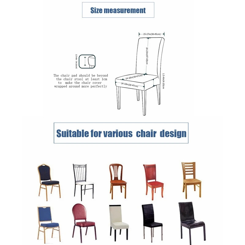 Husa pentru scaune reglabila rezistenta la apa 1 2 4 pachete Husa scaun de bucatarie pentru sufragerie Husa pentru scaune jacquard Elastic Spandex