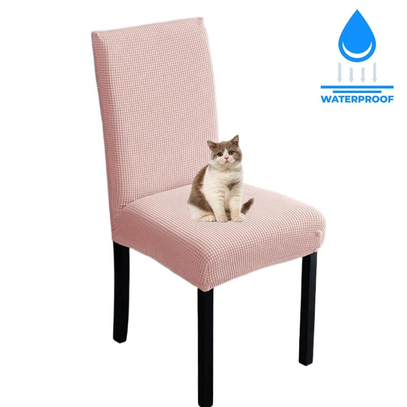 Husa pentru scaune reglabila rezistenta la apa 1 2 4 pachete Husa scaun de bucatarie pentru sufragerie Husa pentru scaune jacquard Elastic Spandex